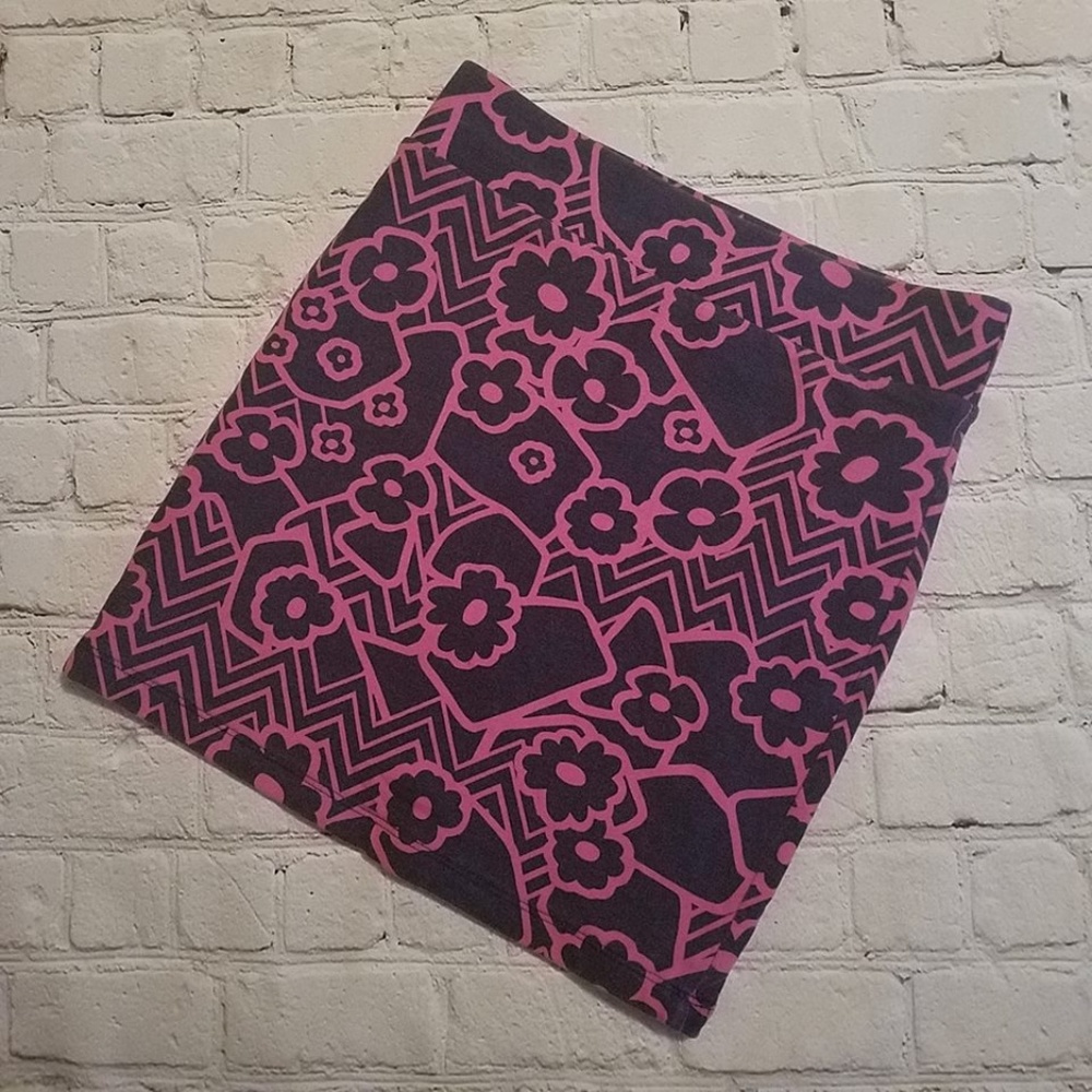 Forever 21 Floral Neon Mini Skirt